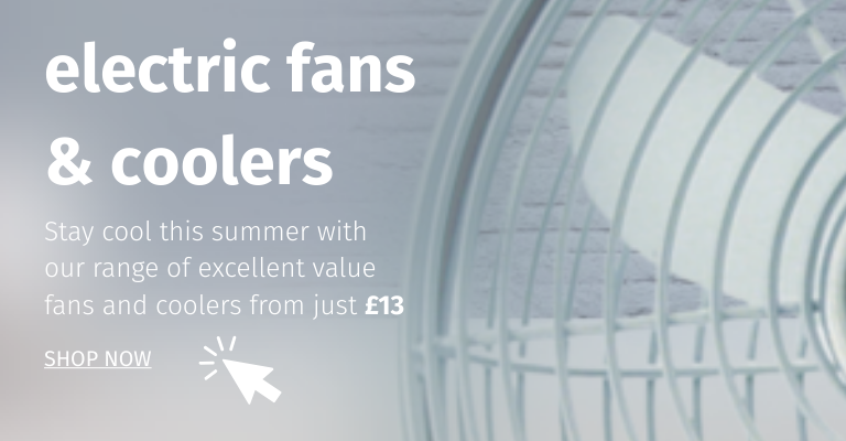 Lex's range of excellent value electric fans and coolers